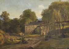 Tyrolean Landscape. Study, c.1836. Creator: Louis Gurlitt