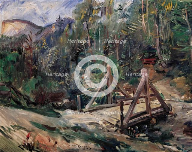 Tyrolean landscape with bridge, 1913. Creator: Lovis Corinth.