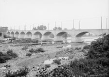 U. and M.V. [Utica & Mohawk Valley] railway bridge, Herkimer, N.Y., between 1900 and 1910. Creator: Unknown