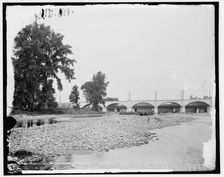 U. & M. V. Railway bridge, Herkimer, N.Y., between 1901 and 1906. Creator: Unknown