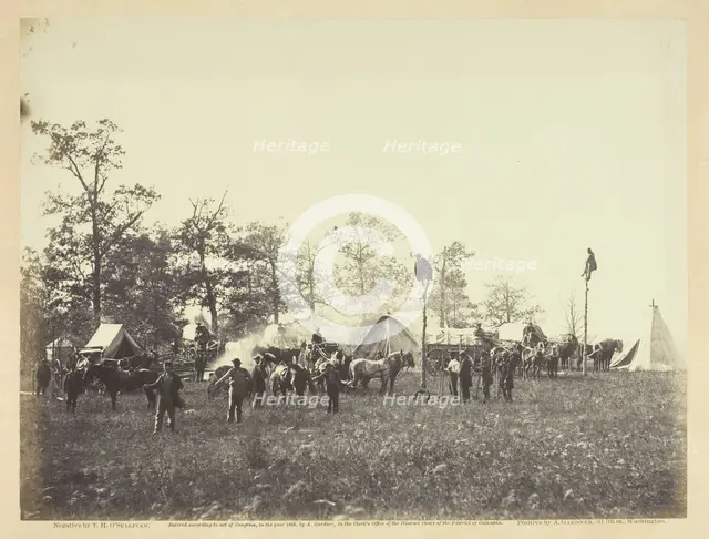 U.S. Military Telegraph Construction Corps, April 1864. Creator: Alexander Gardner.