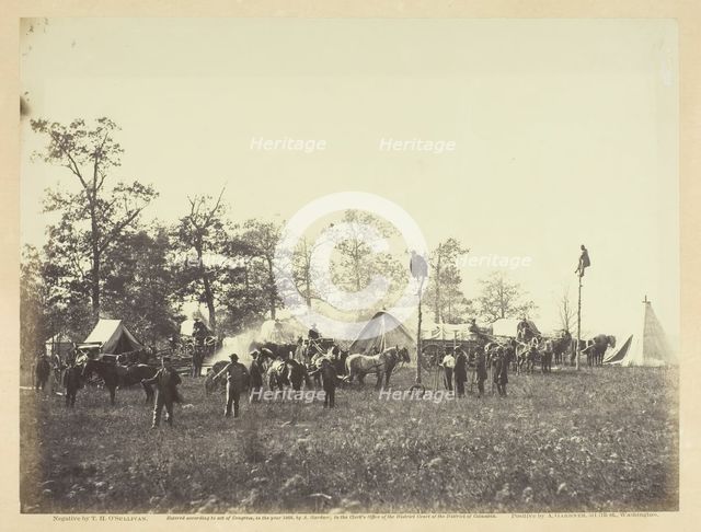 U.S. Military Telegraph Construction Corps, April 1864. Creator: Alexander Gardner.