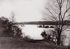 U.S. Monitor Onondaga, James River, 1861-65. Creator: Unknown