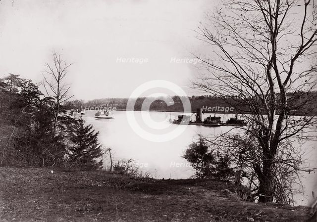 U.S. Monitor Onondaga, James River, 1861-65. Creator: Unknown.