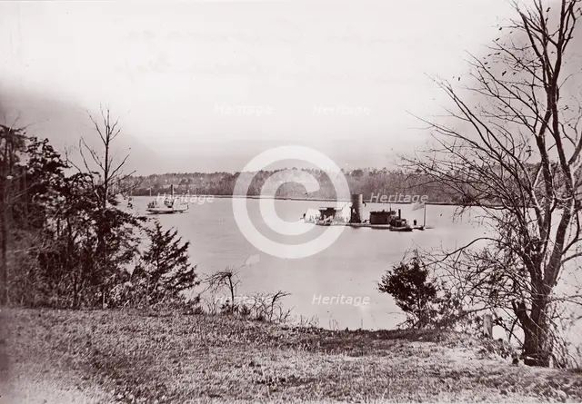 U.S. Monitor Onondaga, James River, 1861-65. Creator: Unknown.