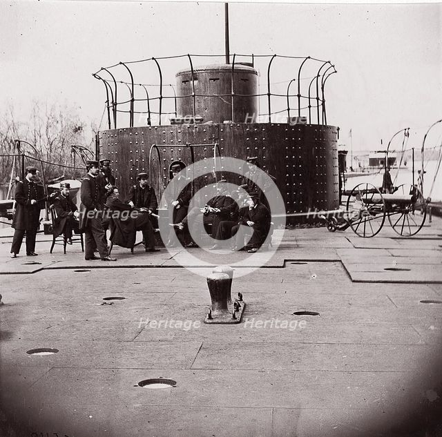 U.S. Monitor Lehigh, James River, 1861-65. Creator: Unknown.