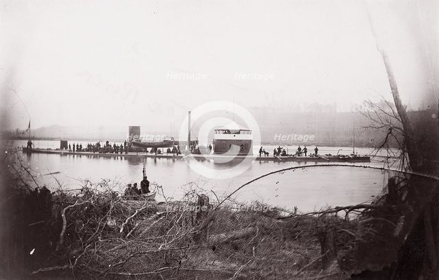 U.S. Monitor "Mahopac" on the Appomattox River, 1864. Creator: Unknown.