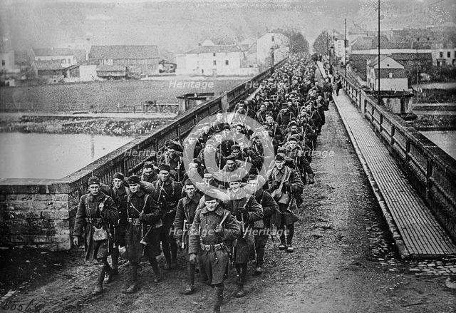 U.S. Army enters Germany, Dec 1918. Creator: Bain News Service.