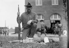 U.S. Army Inspection, New Equipment, 1910. Creator: Harris & Ewing