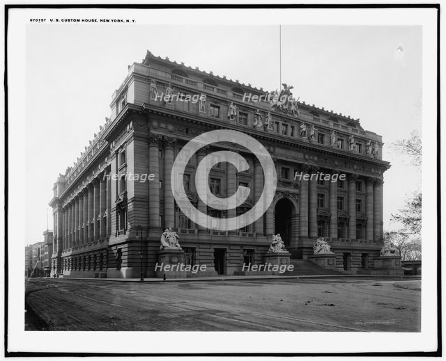 U.S. Custom House, New York, N.Y., c1908. Creator: Unknown.