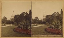 U.S. Capitol, From the Garden of Congress., about 1870. Creator: W. M. Chase