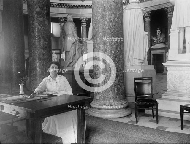 U.S. Capitol - Ladies' Reception Room, 1917. Creator: Harris & Ewing.