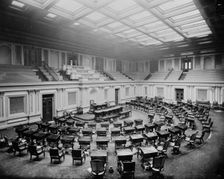 U.S. Capitol - Seventh i.e, Senate Chamber, Washington D.C., c. 1873. Creator: Unknown