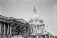 U.S. Capitol - Pediment On House Front; Sculpture By Paul Bartlett, 1916. Creator: Harris & Ewing