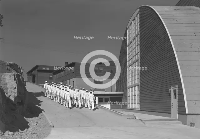 U.S. Coast Guard Academy, Reserve Cadet Buildings, New London, Connecticut, 1943. Creator: Gottscho-Schleisner, Inc.