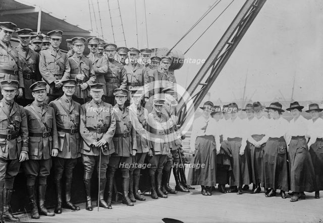 U.S. doctors & nurses in Japan, 1917. Creator: Bain News Service.