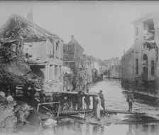 U.S. engineers, Audenarde, 10 Nov 1918. Creator: Bain News Service