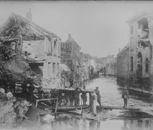 U.S. engineers, Audenarde, 10 Nov 1918. Creator: Bain News Service