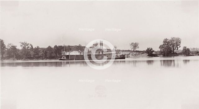 U.S. Gunboat at Kingston Gap, 1861-65. Creator: Unknown.
