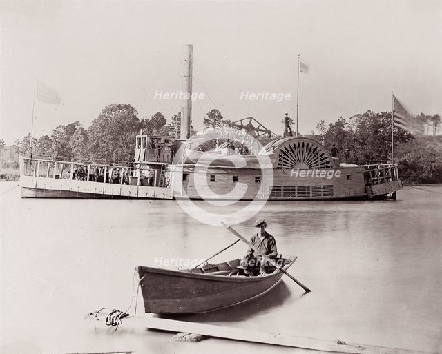 [U.S. Gunboat]. Brady album, p. 161, 1861-65. Creator: Tim O'Sullivan.
