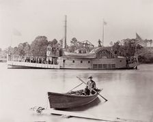 [U.S. Gunboat]. Brady album, p. 161, 1861-65. Creator: Tim O'Sullivan