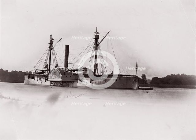 U.S. Gunboat "Mendota", James River, 1861-65. Creator: Unknown.
