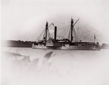 U.S. Gunboat "Mendota", James River, 1861-65. Creator: Unknown