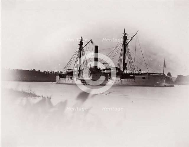 U.S. Gunboat "Mendota", James River, 1861-65. Creator: Unknown.