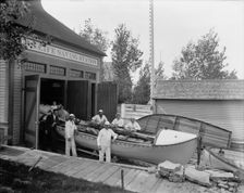 U.S. Life Saving Station, Macatawa Park, Mich., between 1890 and 1901. Creator: Unknown