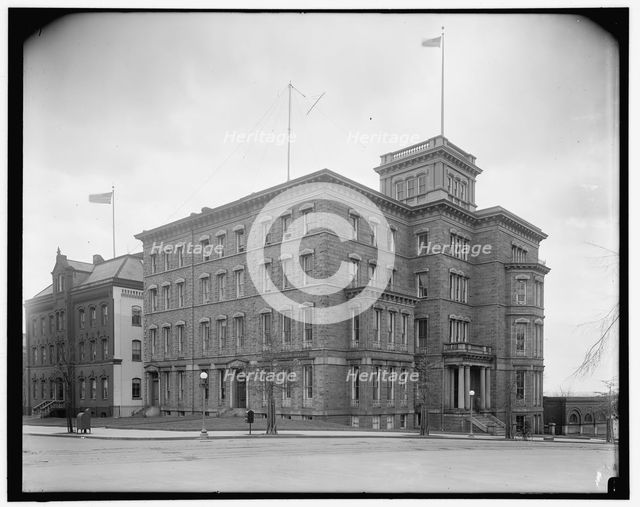 U.S. Public Health Service building, B St., SE, between 1910 and 1920. Creator: Harris & Ewing.