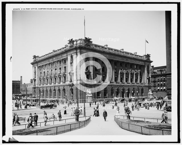 U.S. Post Office, Custom House and Court House, Cleveland, Ohio, c.between 1910 and 1920. Creator: Unknown.