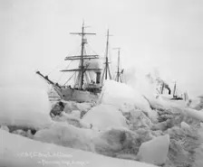 U.S.R.C. "Bear" and S.S. "Corwin" - Roadstead, Nome, Alaska, between c1900 and 1927. Creator: Lomen Brothers