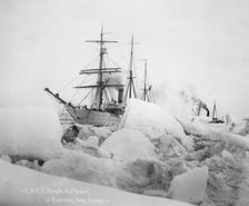 U.S.R.C. "Bear" and S.S. "Corwin" - Roadstead, Nome, Alaska, between c1900 and 1927. Creator: Lomen Brothers