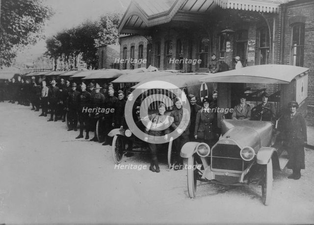 U.S. Red Cross in England, between c1915 and c1920. Creator: Bain News Service.