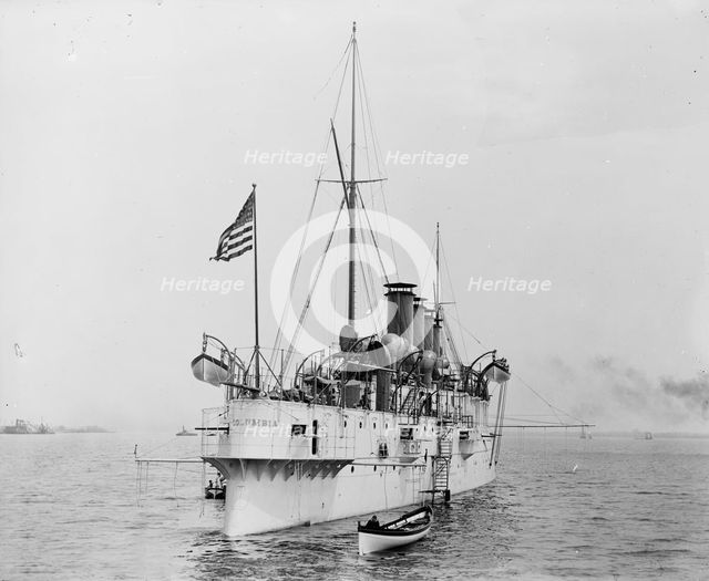 U.S.S. Columbia, between 1894 and 1901. Creator: Unknown.