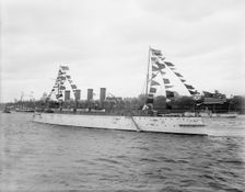 U.S.S. Columbia, between 1894 and 1901. Creator: Unknown