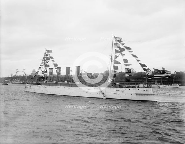 U.S.S. Columbia, between 1894 and 1901. Creator: Unknown.