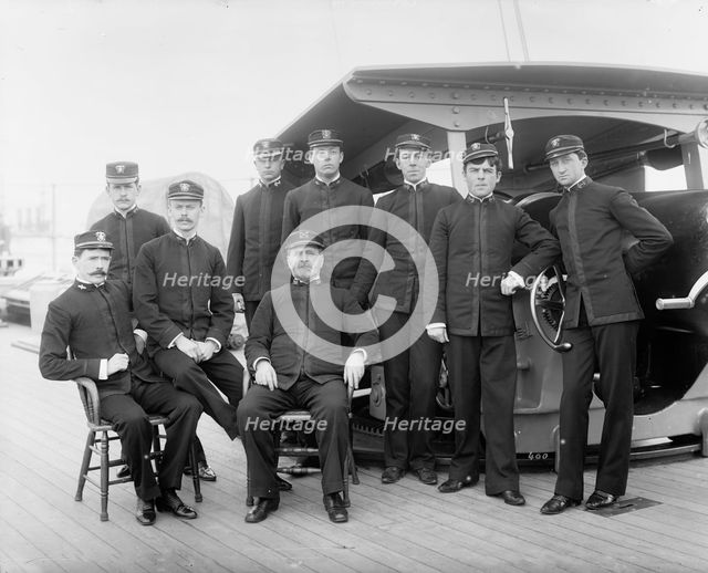 U.S.S. Columbia, group of officers, between 1894 and 1901. Creator: Unknown.