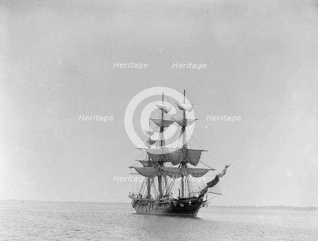 U.S.S. Constellation, between 1890 and 1901. Creator: Unknown.