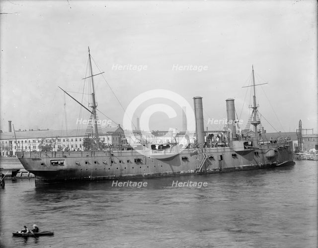 U.S.S. Chicago at Brooklyn Navy Yard, between 1890 and 1901. Creator: Unknown.