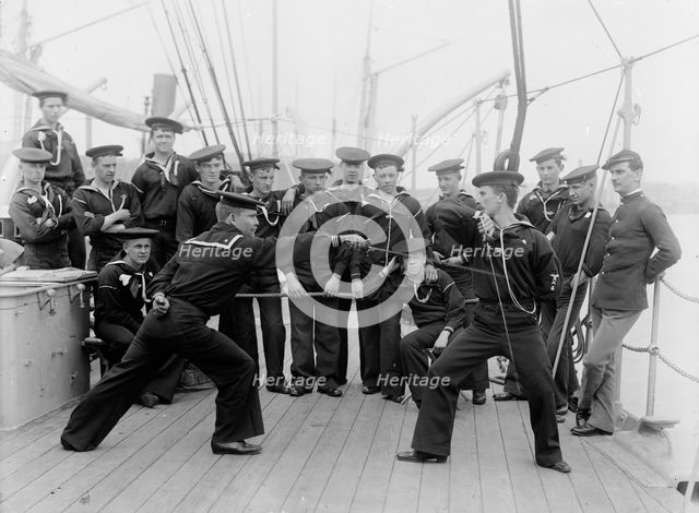 U.S.S. Atlanta, sword exercise, between 1886 and 1901. Creator: Unknown.