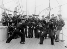 U.S.S. Atlanta, sword exercise, between 1886 and 1901. Creator: Unknown