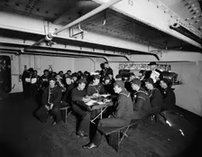U.S.S. Brooklyn, apprentice boys at school, between 1896 and 1901. Creator: Unknown