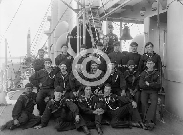 U.S.S. Brooklyn, berth deck cooks, between 1896 and 1899. Creator: Unknown.
