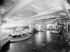 U.S.S. Brooklyn, gundeck, between 1896 and 1901. Creator: Unknown