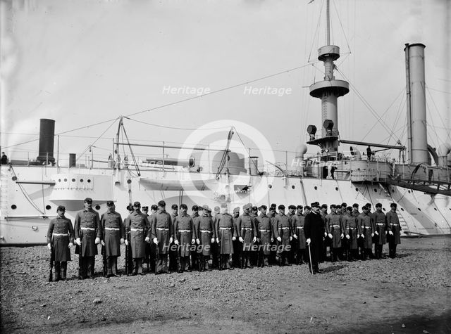 U.S.S. Brooklyn, Marine guard, 1897. Creator: Unknown.
