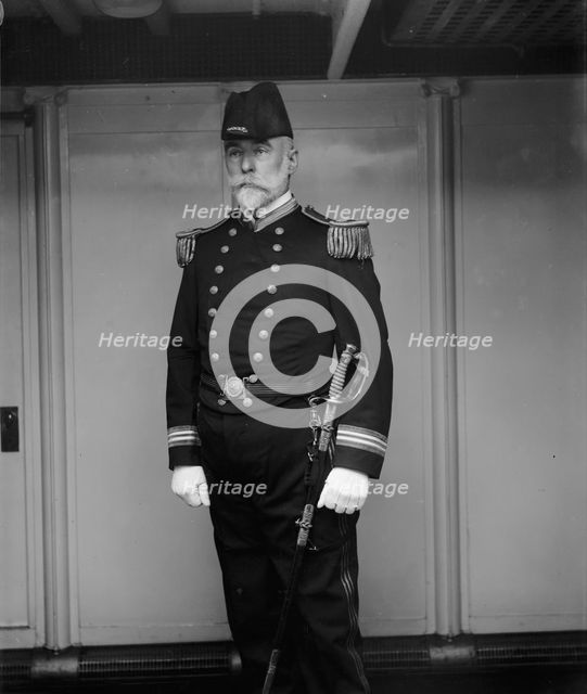 U.S.S. Brooklyn, Paymaster Ichabod Goodwin Hobbs, between 1896 and 1899. Creator: Unknown.