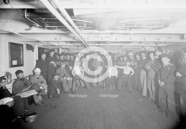 U.S.S. Brooklyn, "time", between 1896 and 1899. Creator: Unknown.