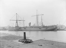 U.S.S. Buffalo, at Brooklyn Navy Yard, between 1898 and 1901. Creator: Unknown
