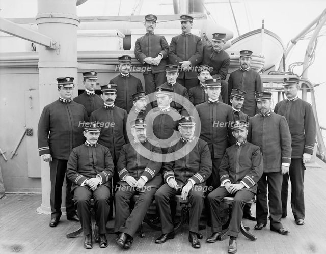 U.S.S. Buffalo officers, between 1898 and 1901. Creator: Unknown.
